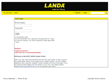 Tablet Screenshot of dealer.landa.com